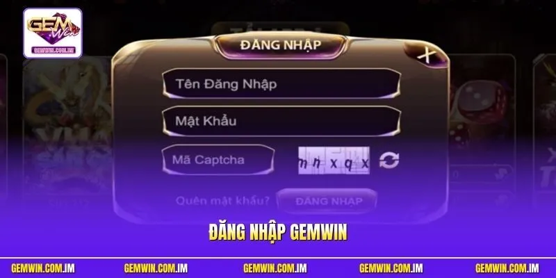 Đăng nhập Gemwin